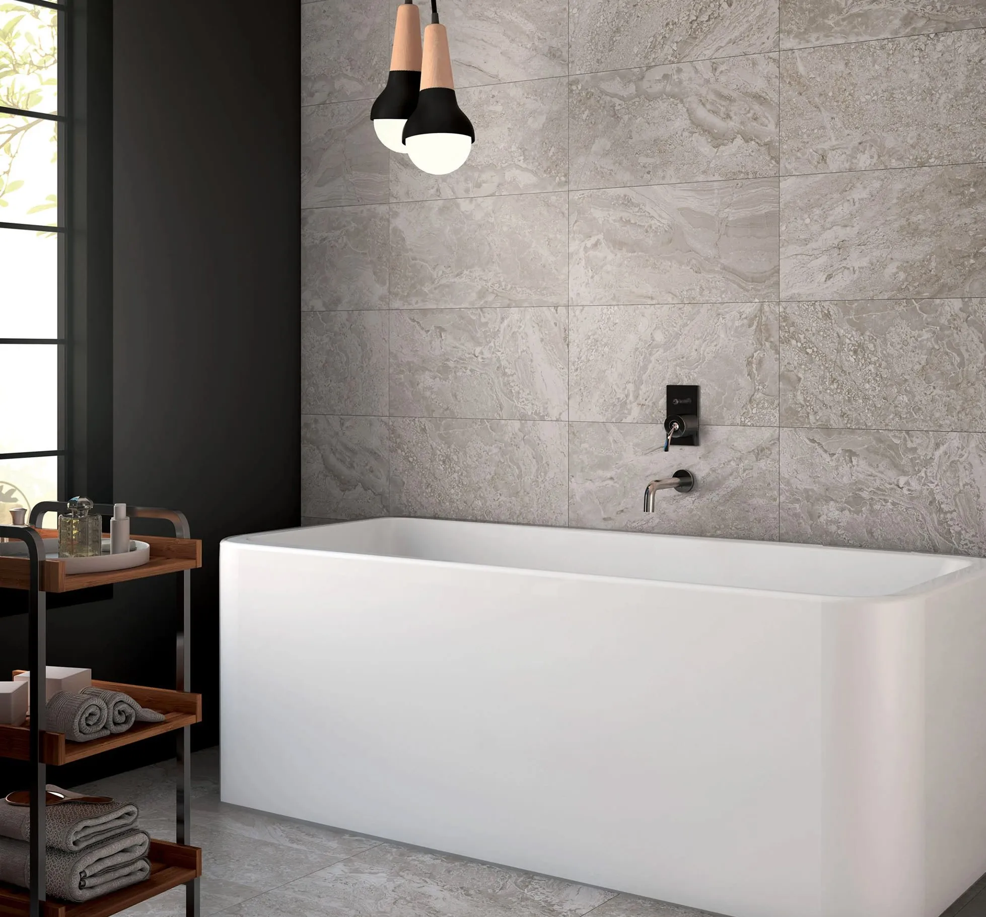 Smoke Gray Natural Stone Wall Cladding and Surface Stone in Hyderabad by GL Stone Expo