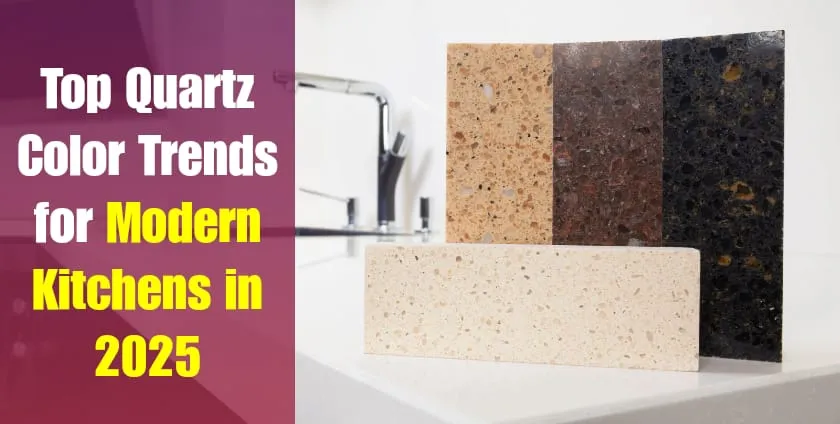 quartz color trends modern kitchen countertops 2025 quartz slab color options design ideas