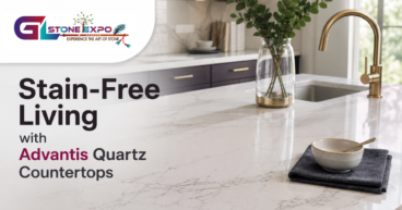 Modern kitchen with durable, stain-resistant Advantis Quartz countertops.
