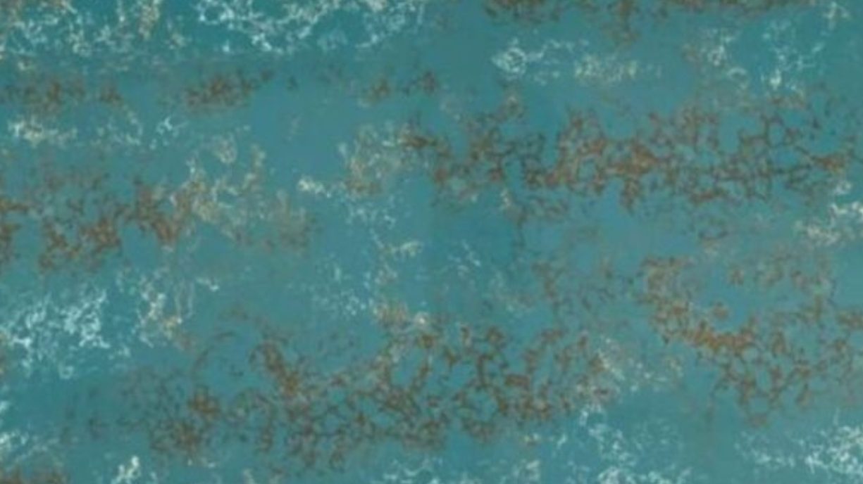 Designer quartz slab Caribbean style kitchen countertop Gachibowli Hyderabad