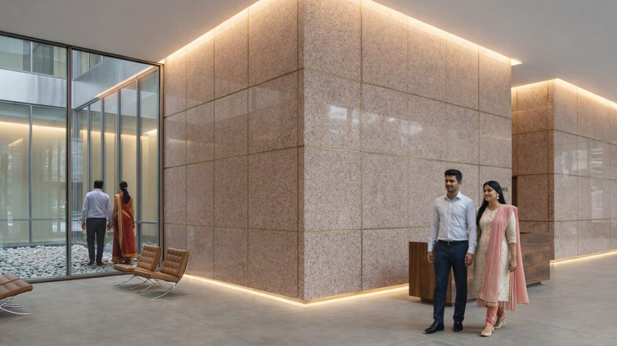 Granite Wall Cladding Madhapur Hyderabad