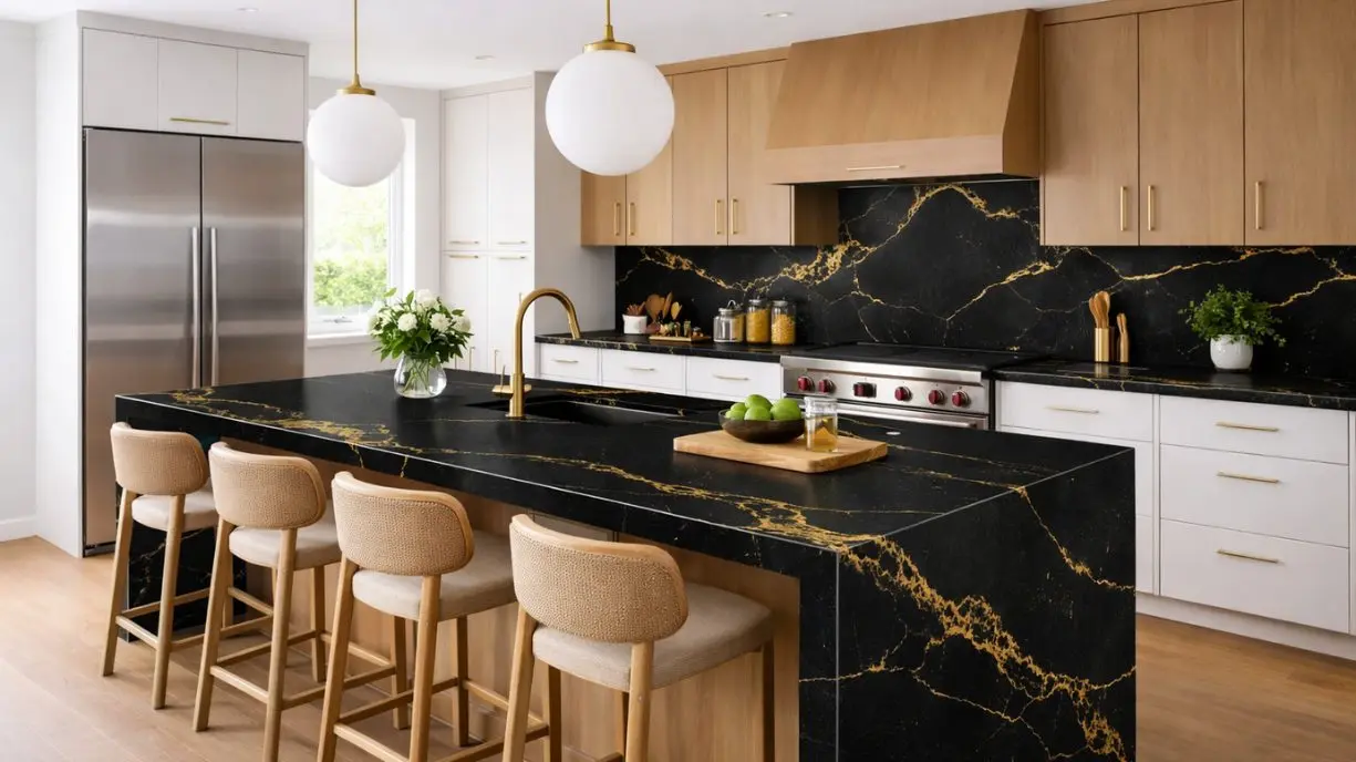 Quartz Kitchen Island in Tellapur Hyderabad