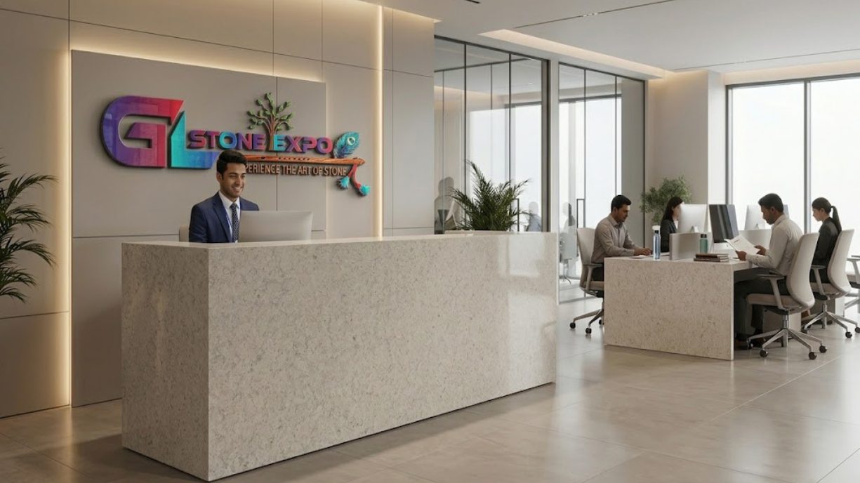 Quartz Reception Counter in Tellapur Hyderabad