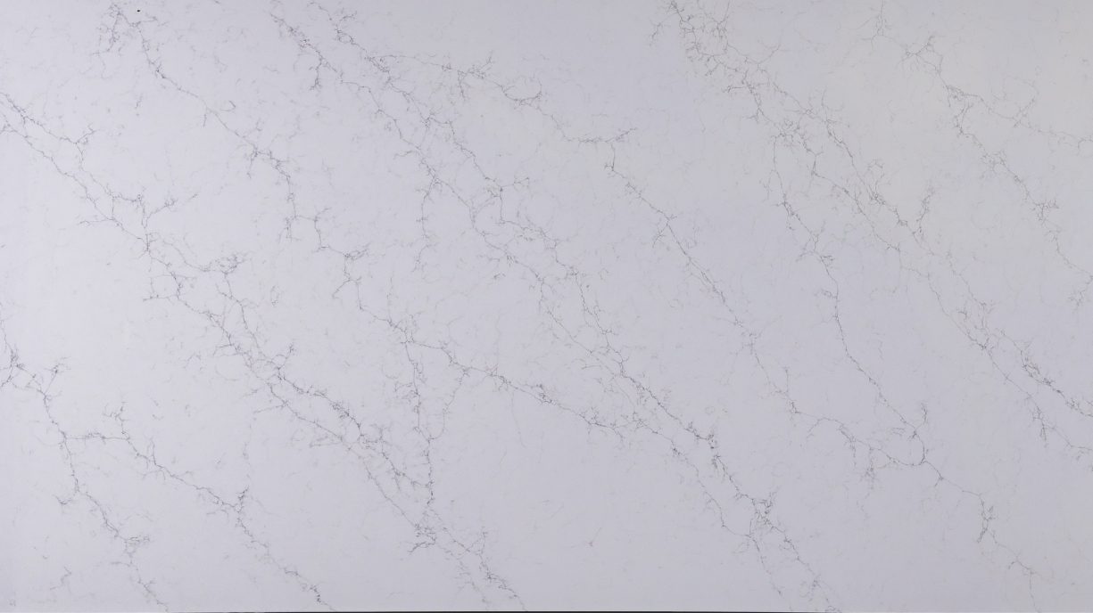 Calacatta style quartz slab installation in Gachibowli Hyderabad apartments