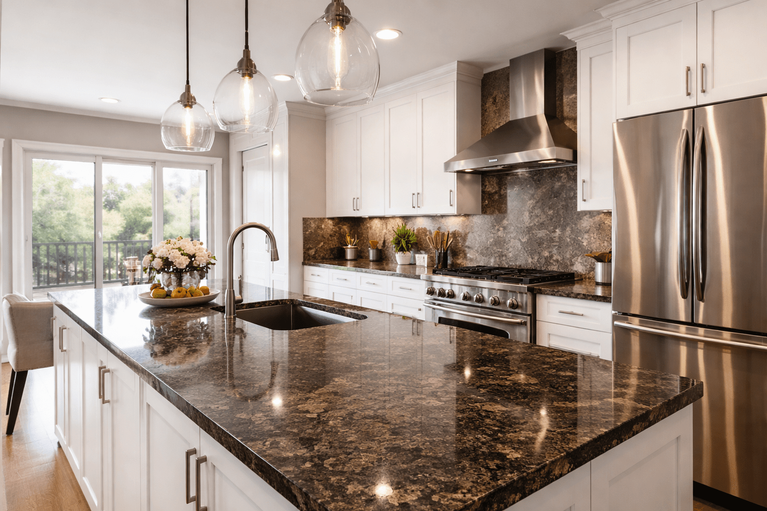 Granite kitchen countertop showroom near Gachibowli Hyderabad GL Stone Expo