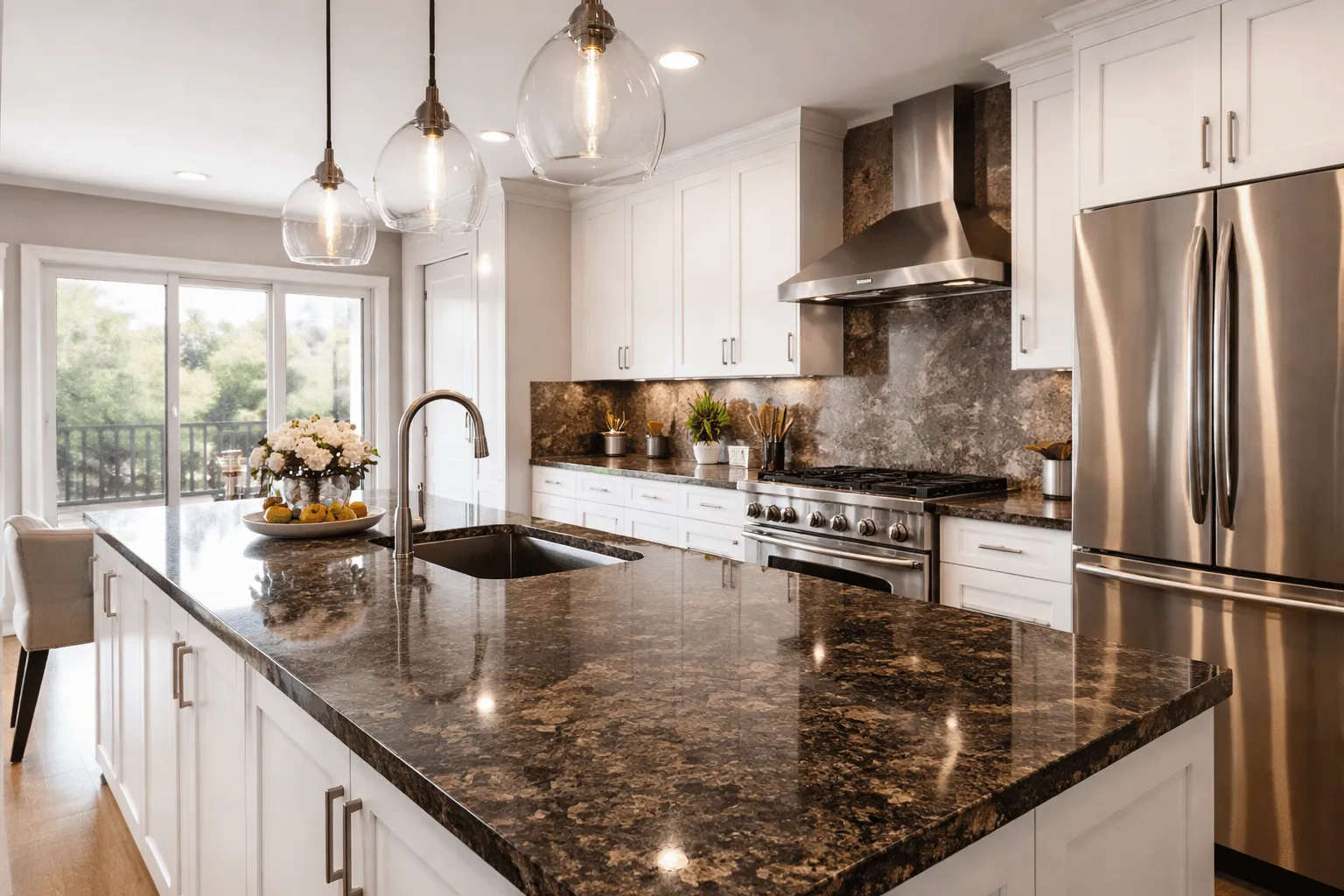 Granite kitchen countertop showroom near Gachibowli Hyderabad GL Stone Expo