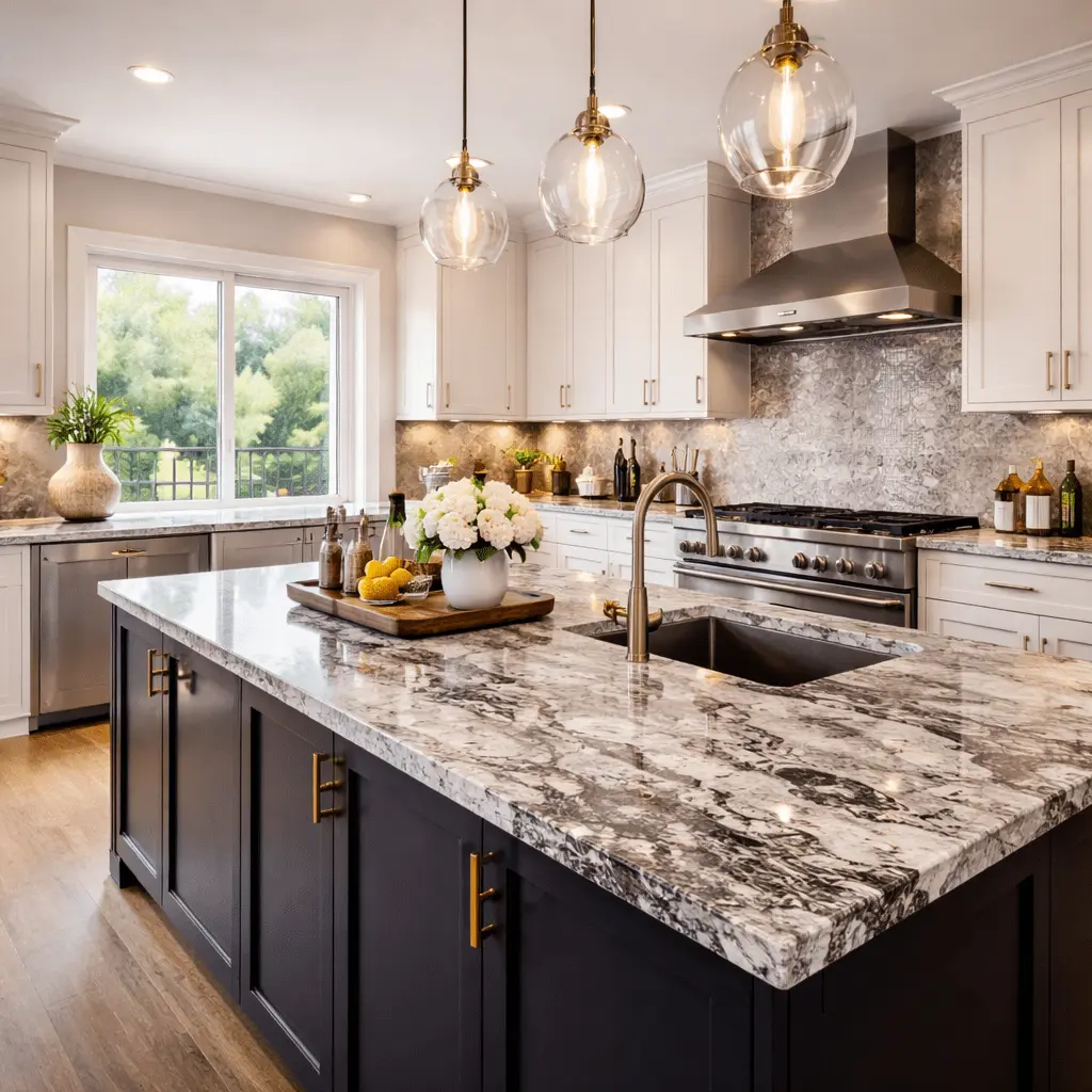 Quartz countertops showroom near Madhapur Hyderabad GL Stone Expo