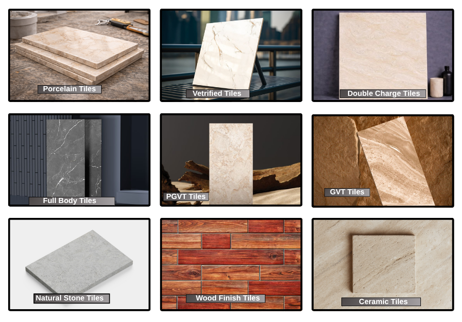 Different Types of Tiles for Home Flooring