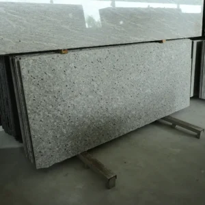 Close-up texture of Moon White Granite natural stone