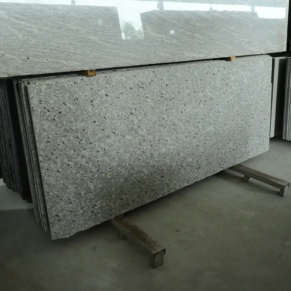 Close-up texture of Moon White Granite natural stone