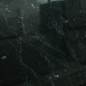 Absolute Black Granite slab display for kitchen countertops, flooring, and wall cladding.