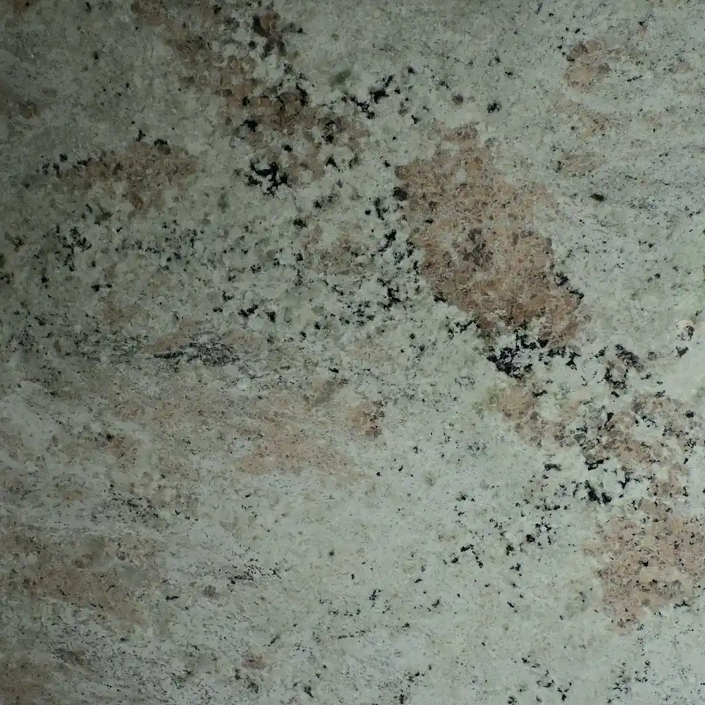 Close-up texture of Alovera Pink Granite with natural pink and black mineral patterns.