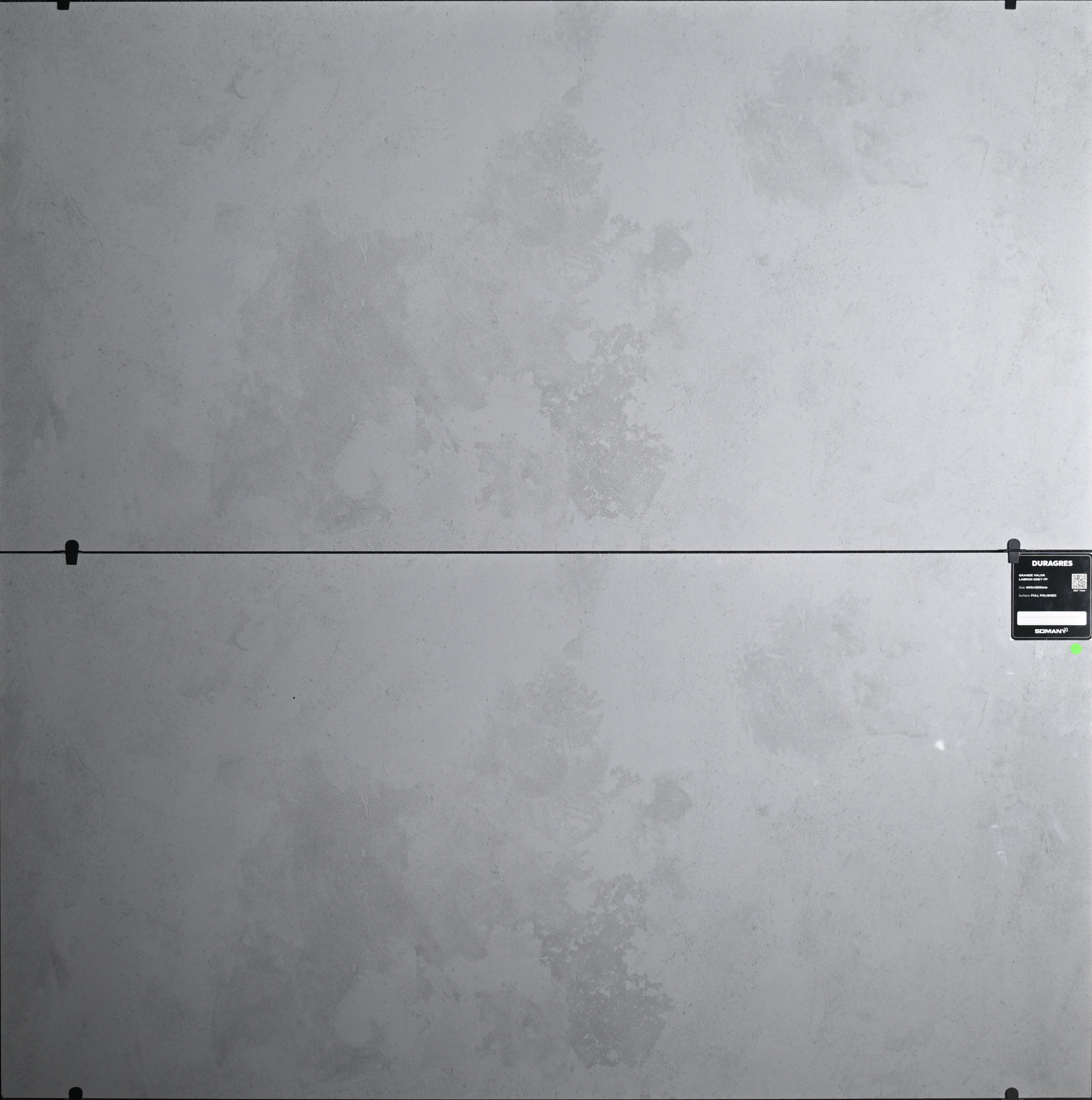 Close-up texture view of GL Stone Expo Labron Grey vitrified tile with concrete stone finish