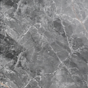 Parallax Graphite glossy vitrified tile texture with grey stone pattern