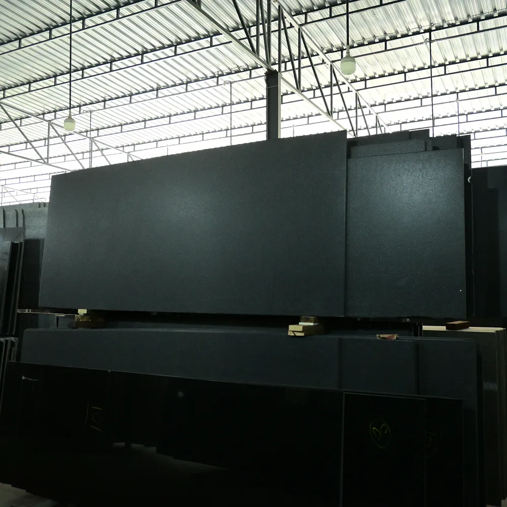 Premium Z Black Leather Granite slabs available in Hyderabad for kitchen countertops, islands, flooring, wall cladding, and commercial interiors.