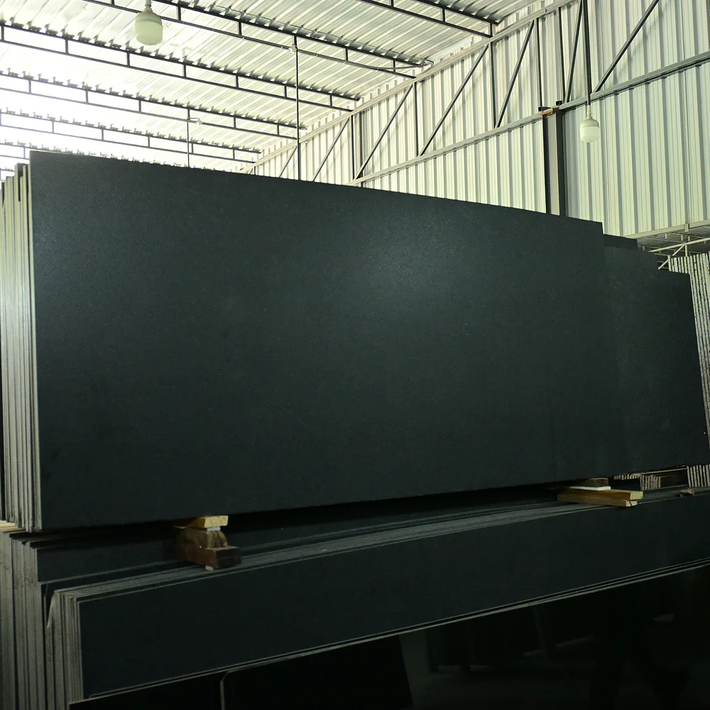 Z Black Leather Granite natural stone slab suitable for kitchen countertops, flooring, feature walls, staircases, vanity tops, and commercial spaces.