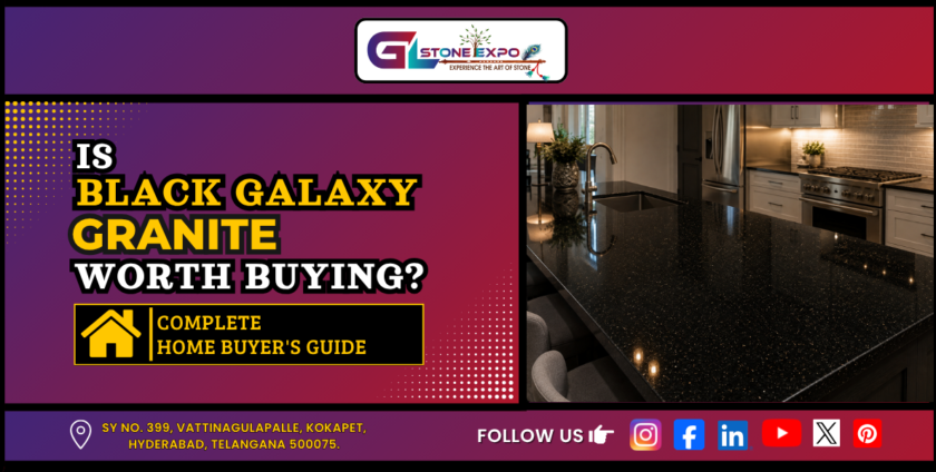 Black Galaxy Granite kitchen countertop in complete home buyer’s guide 2026