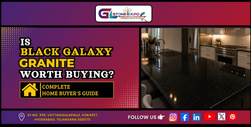 Black Galaxy Granite kitchen countertop in complete home buyer’s guide 2026